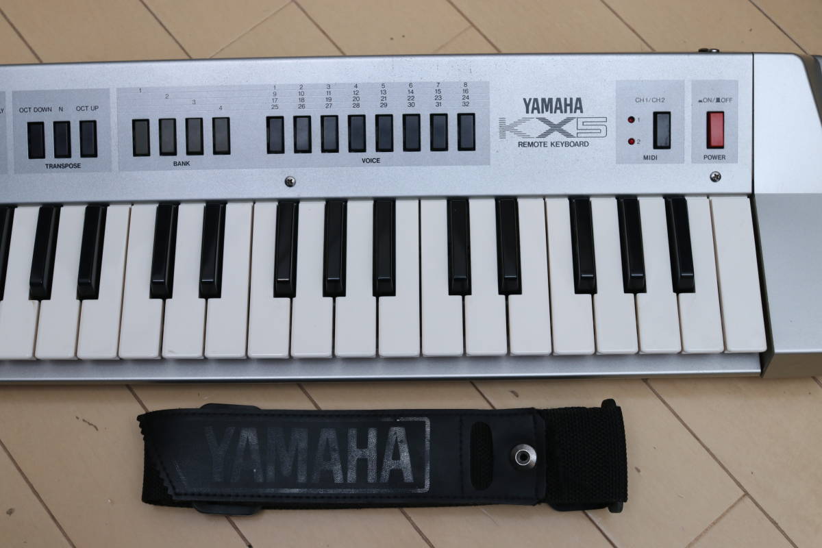 Yahoo!オークション - YAMAHA ヤマハ ショルダーキーボード KX5 シルバ