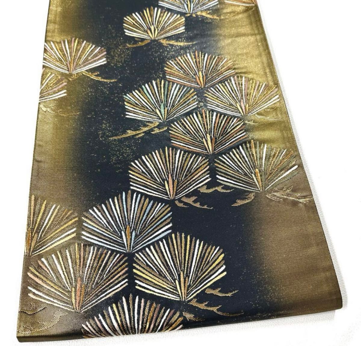 帯887 594 539 455 871 ○千地泰弘 高級 正絹 六通 袋帯