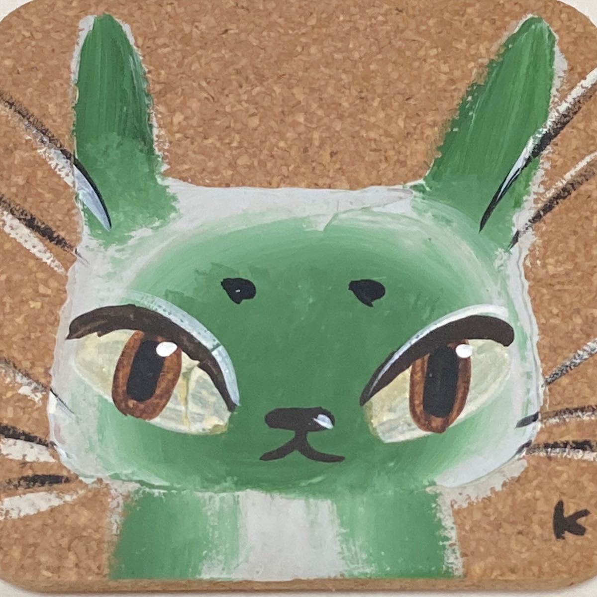 クボユキ コルクアート CAT コルク画 猫 300枚限定 直筆サイン