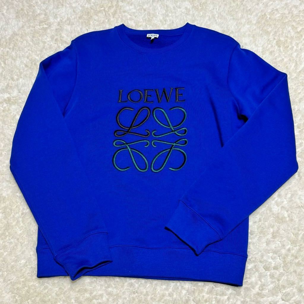 未使タグ付き LOEWE ロエベ アナグラム ロゴ刺繍 スウェット メンズ