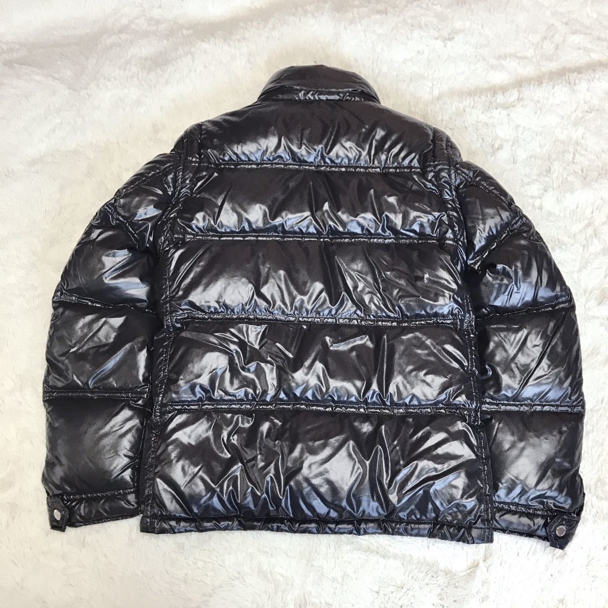 Lサイズ バーバリーブラックレーベル チェック 肉厚 ダウンジャケット