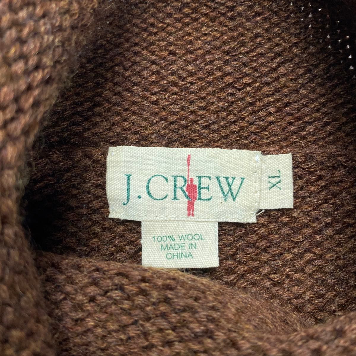 名作 90s 巨人タグ J CREW ジェイクルー ロールネック ニット ウール