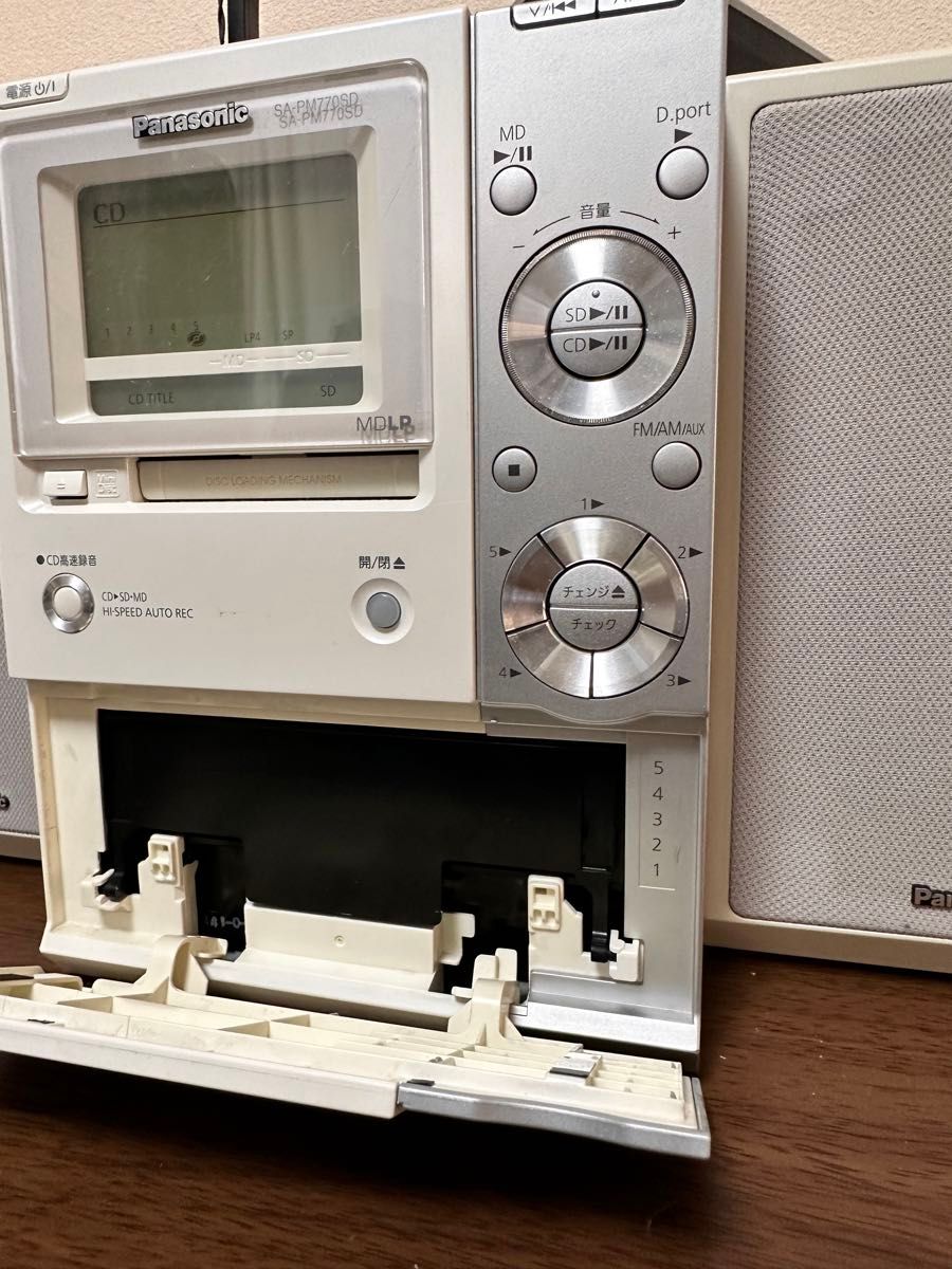 パナソニック Panasonic SC-PM770SD 5連CD MD (sa-pm770) ミニコンポ