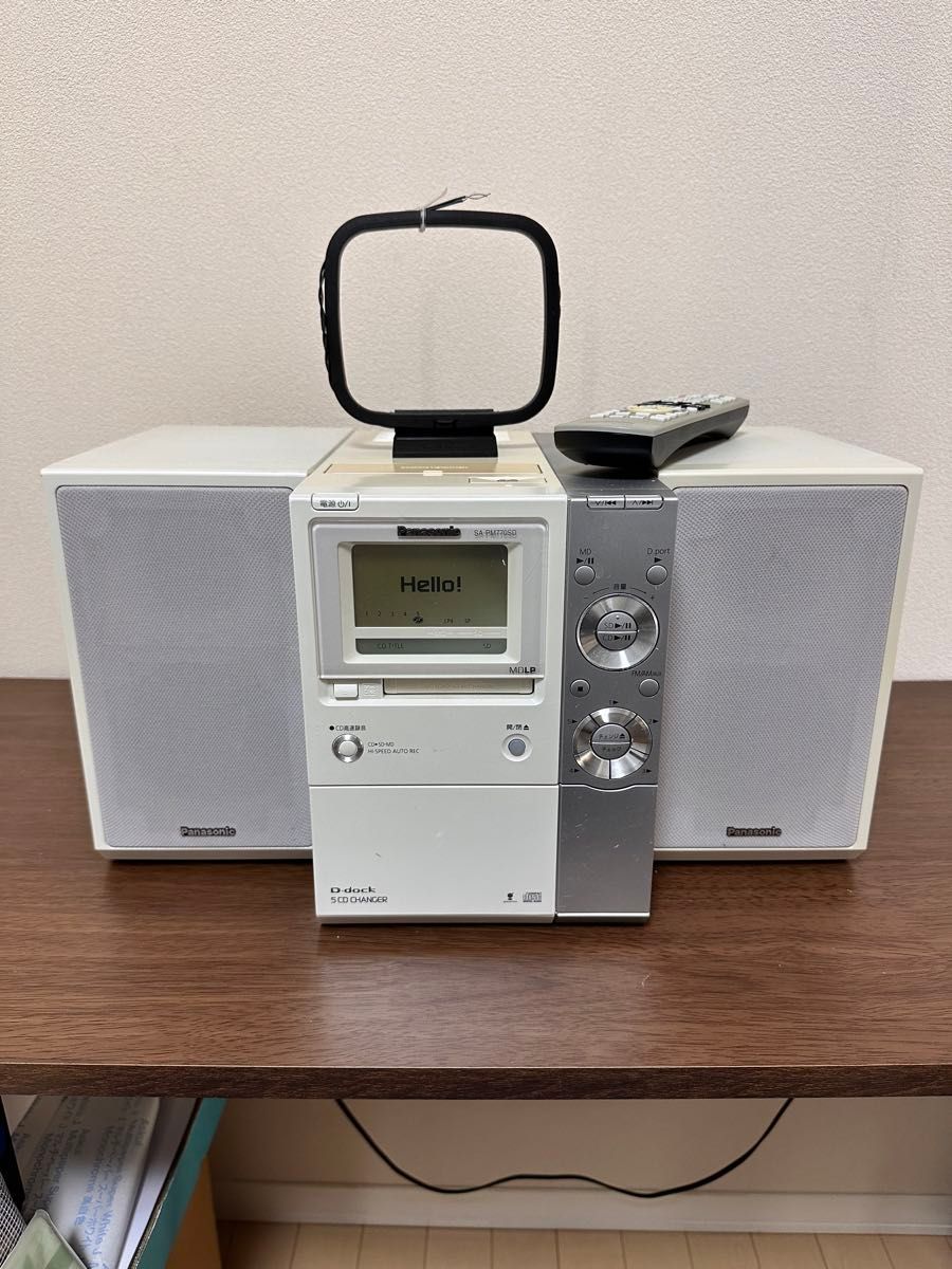 パナソニック Panasonic SC-PM770SD 5連CD MD (sa-pm770) ミニコンポ