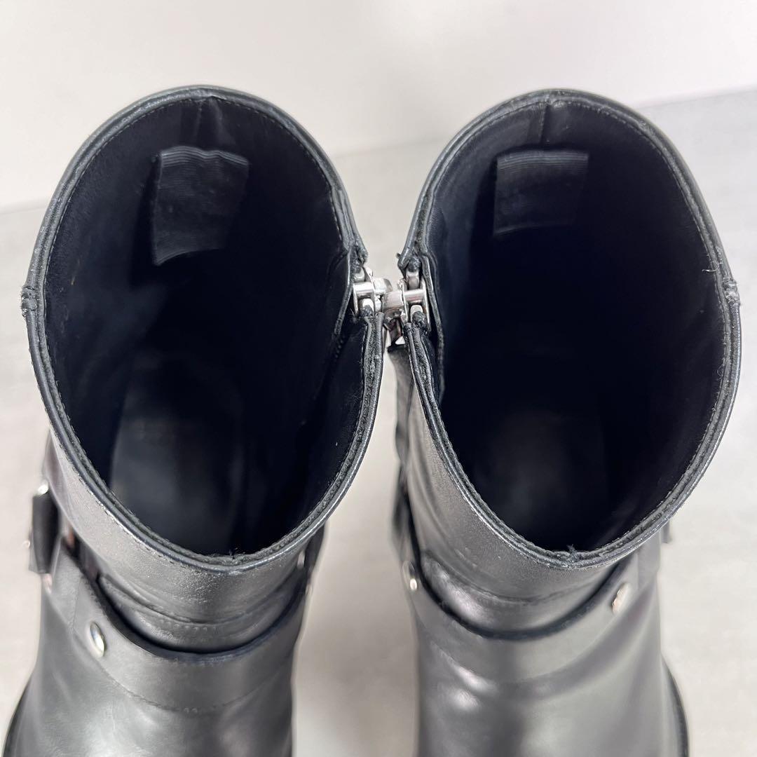 美品・エディ期】サンローラン パリ リング ブーツ ワイアット 黒 16AW