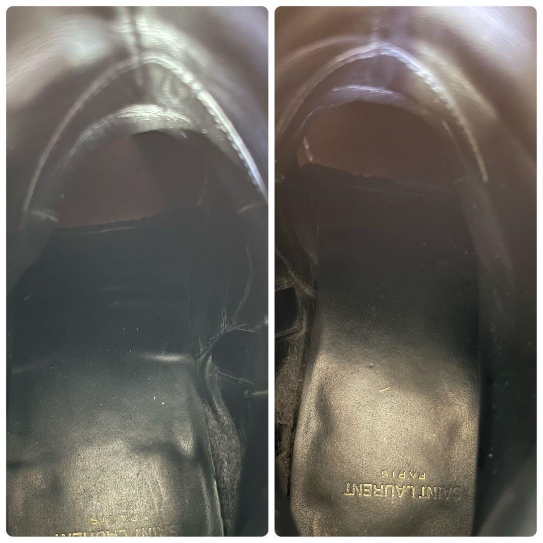 美品・エディ期】サンローラン パリ リング ブーツ ワイアット 黒 16AW