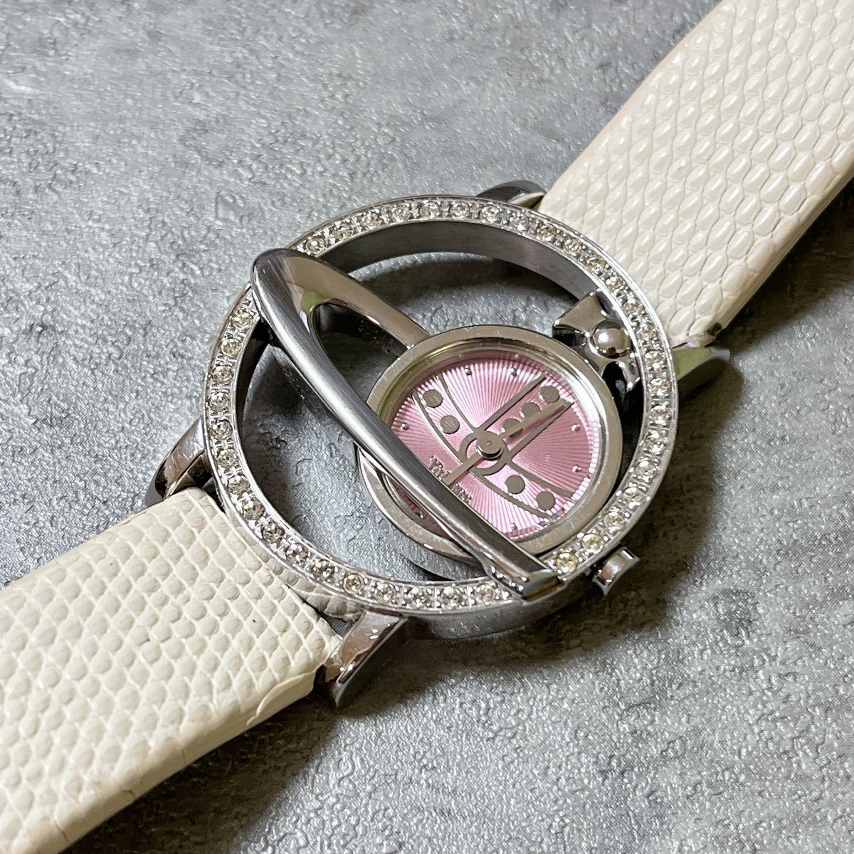 限定】vivienne ヴィヴィアン 腕時計 サークルオーブ ピンク調