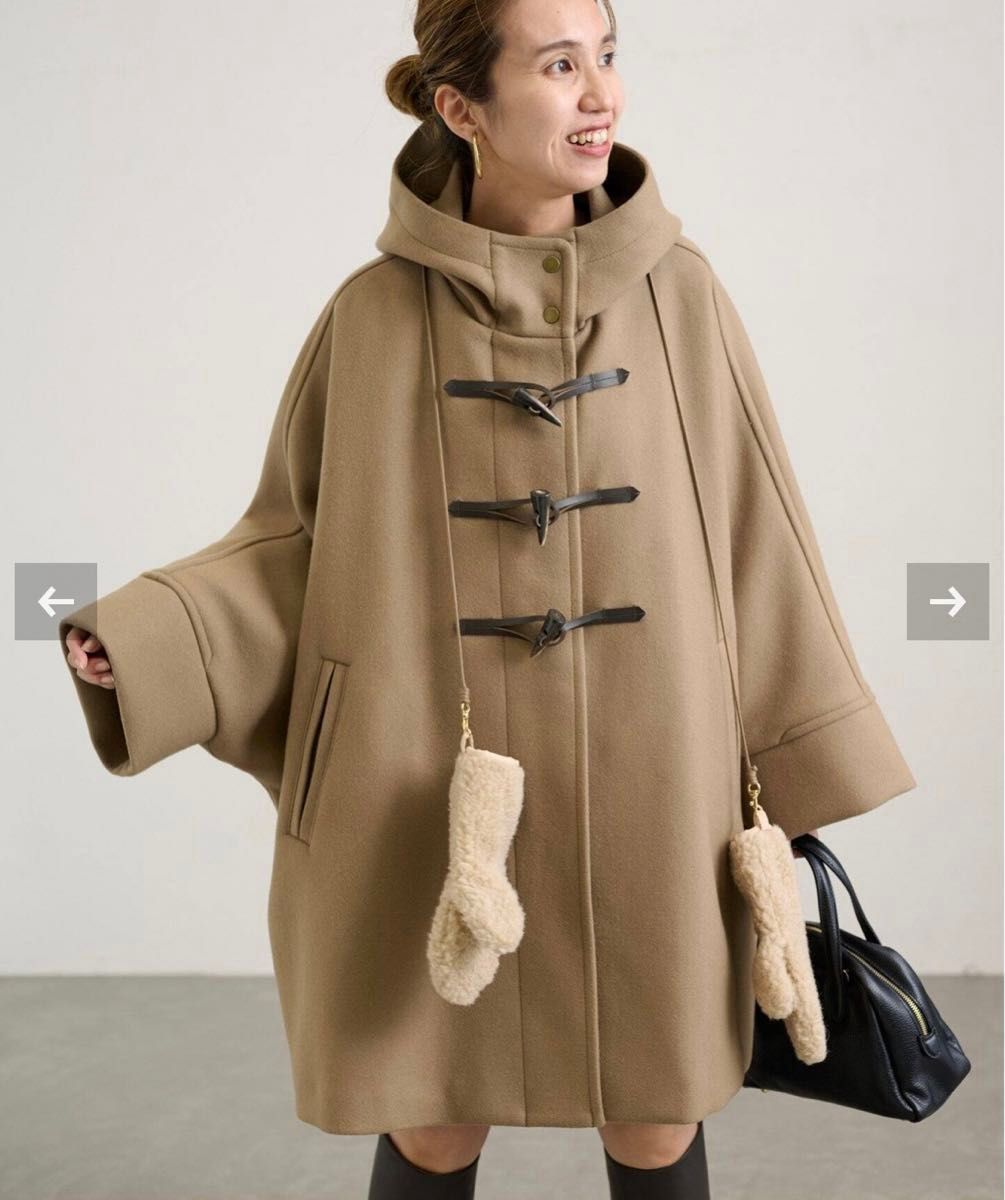 新品・未使用品】フレームワーク メルトンダッフルポンチョコート 38