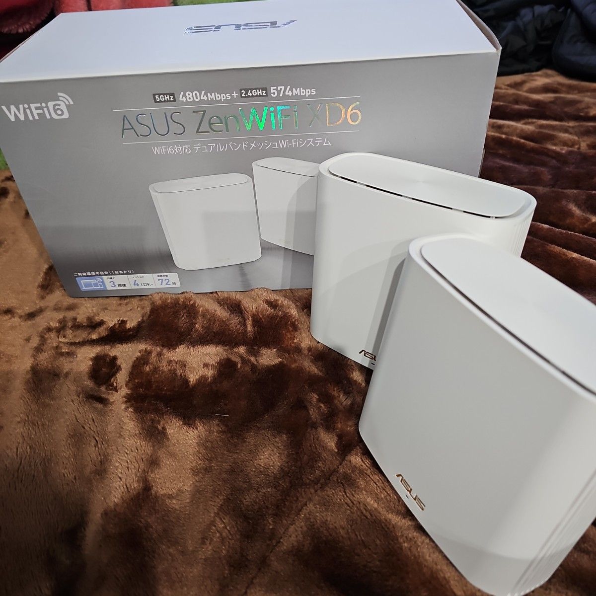 ASUS ZenWiFi XD6 2Pack メッシュWi-Fi Wi-Fi 6 無線LAN ルーター