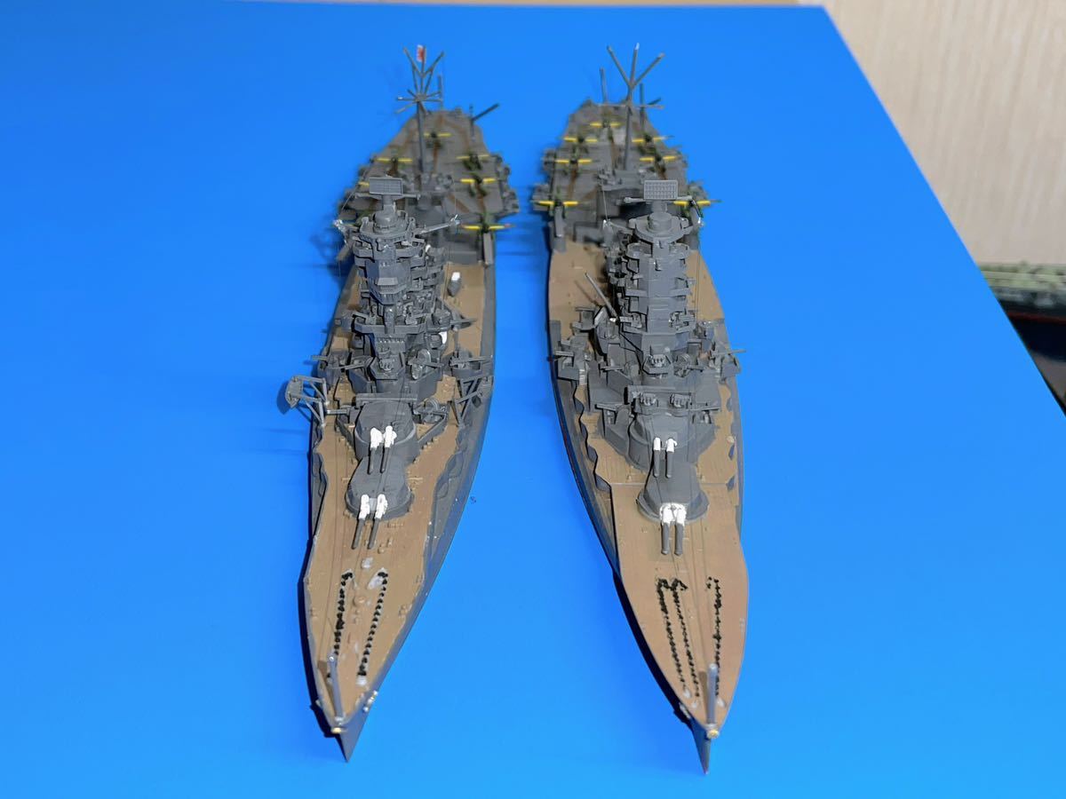 Yahoo!オークション - 日本海軍 戦艦 伊勢 日向 二隻 1／700 完成品