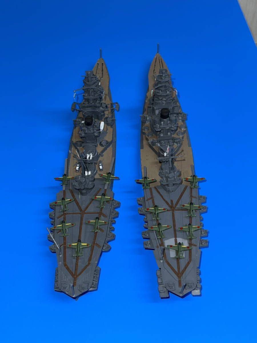 Yahoo!オークション - 日本海軍 戦艦 伊勢 日向 二隻 1／700 完成品