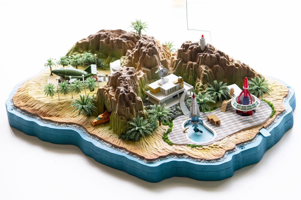 Yahoo!オークション - サンダーバード秘密基地 完成品 THUNDERBIRD TRA