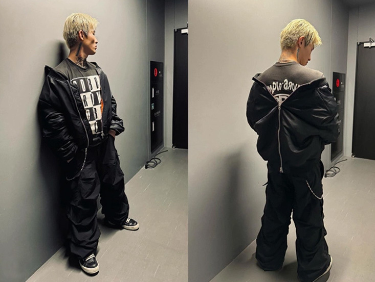 27CIRCUS 黒 カーゴパンツ Lサイズ 平本蓮 AMNJX ソフトクリームパンツ