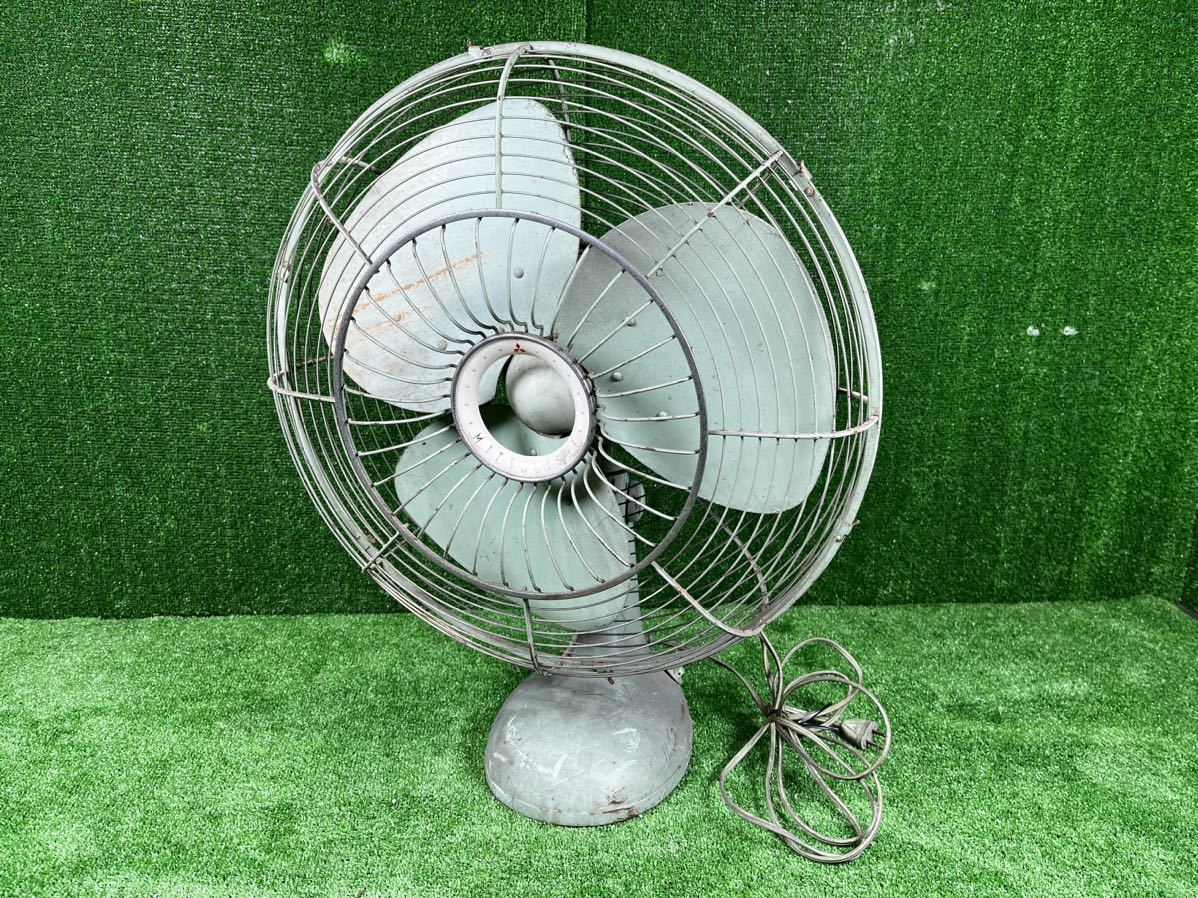 Yahoo!オークション - 8-095】アンティーク 三菱MITSUBISHI 鉄製 扇風