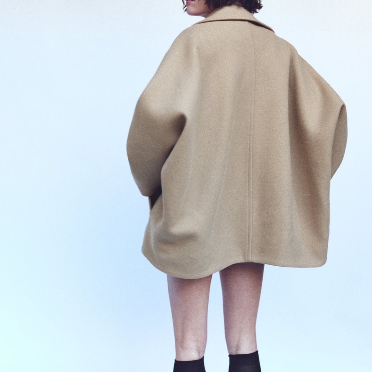 新品ZARA オーバーショートコート ドルマン ザラ M- L｜Yahoo!フリマ