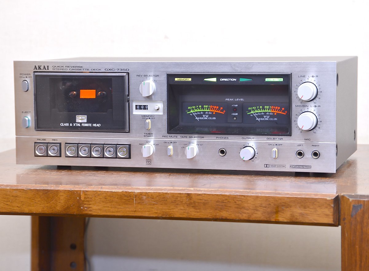Yahoo!オークション - AKAI GXC-735D カセットデッキ ジャンク品