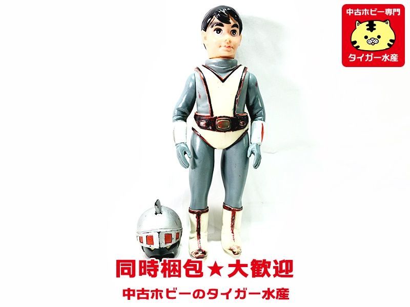 旧バンダイ シルバー仮面 スタンダードソフビ 当時物 マルサン