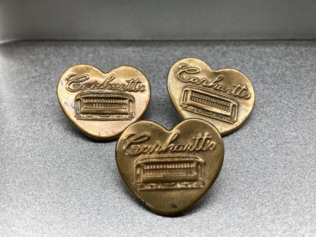 カーハート 3個セット チェンジボタン ビンテージ アンティーク