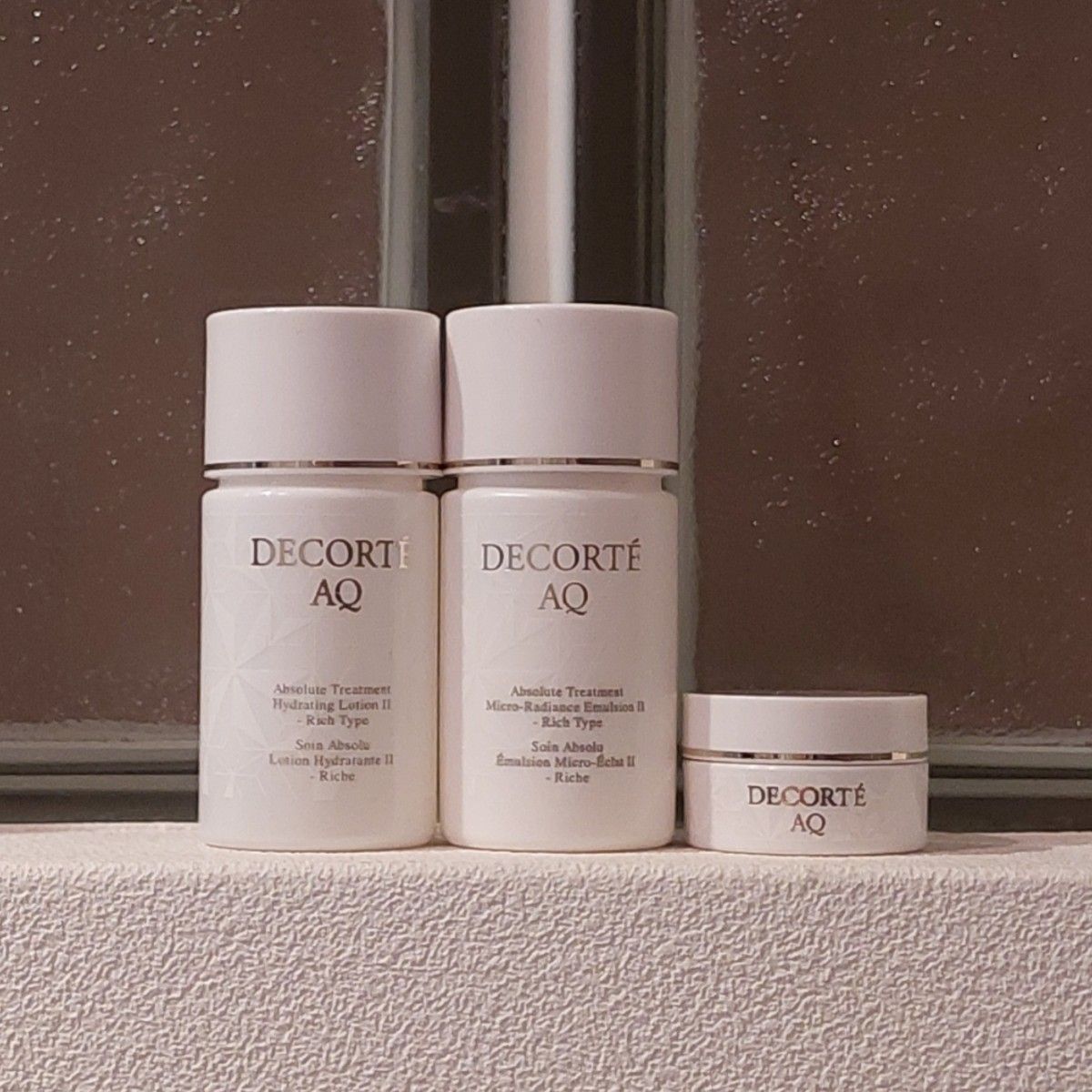 コットン付】コスメデコルテAQ アブソリュートブライト 化粧水•乳液2