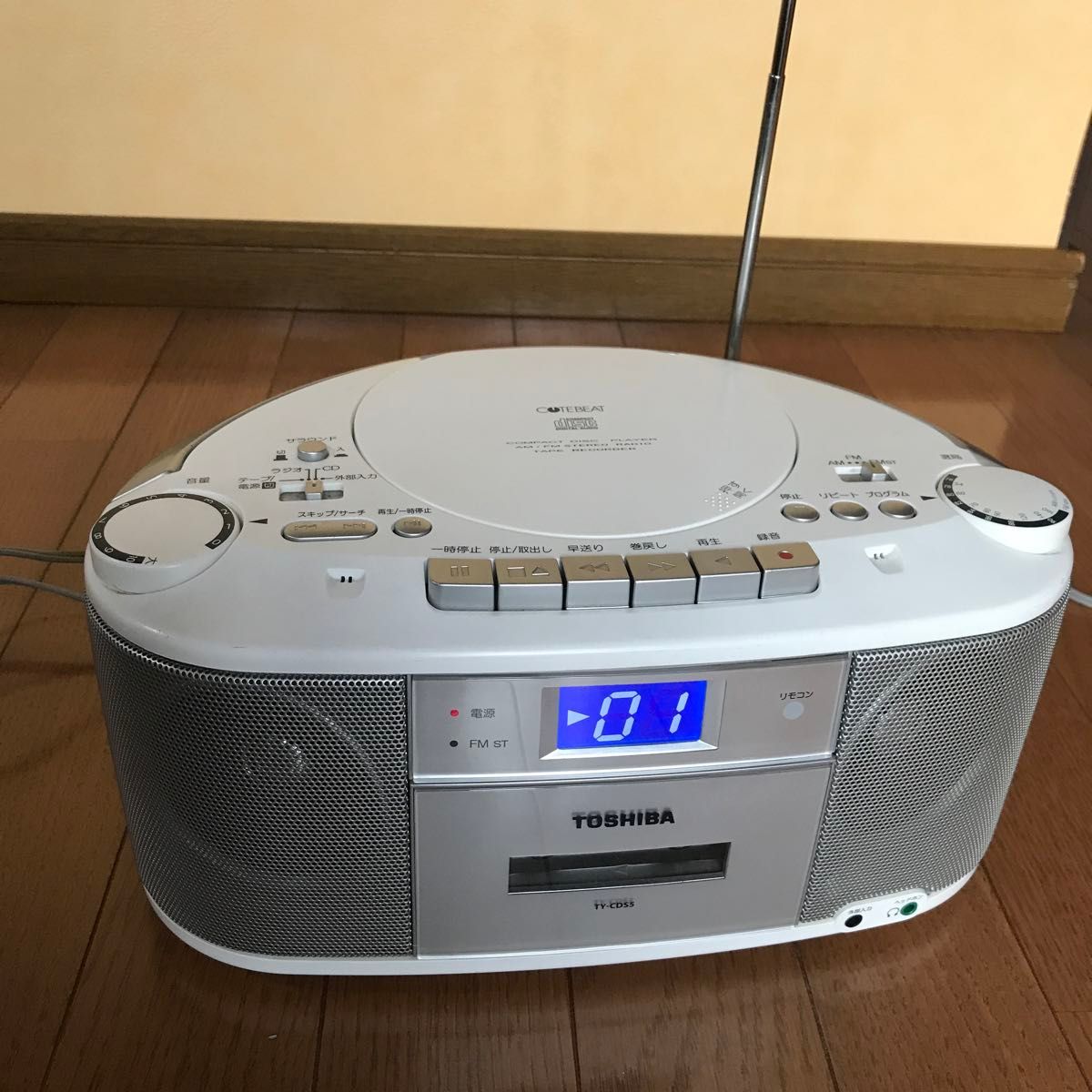 東芝 CD ラジオカセットレコーダ TY-CDS5 動作品｜Yahoo!フリマ（旧