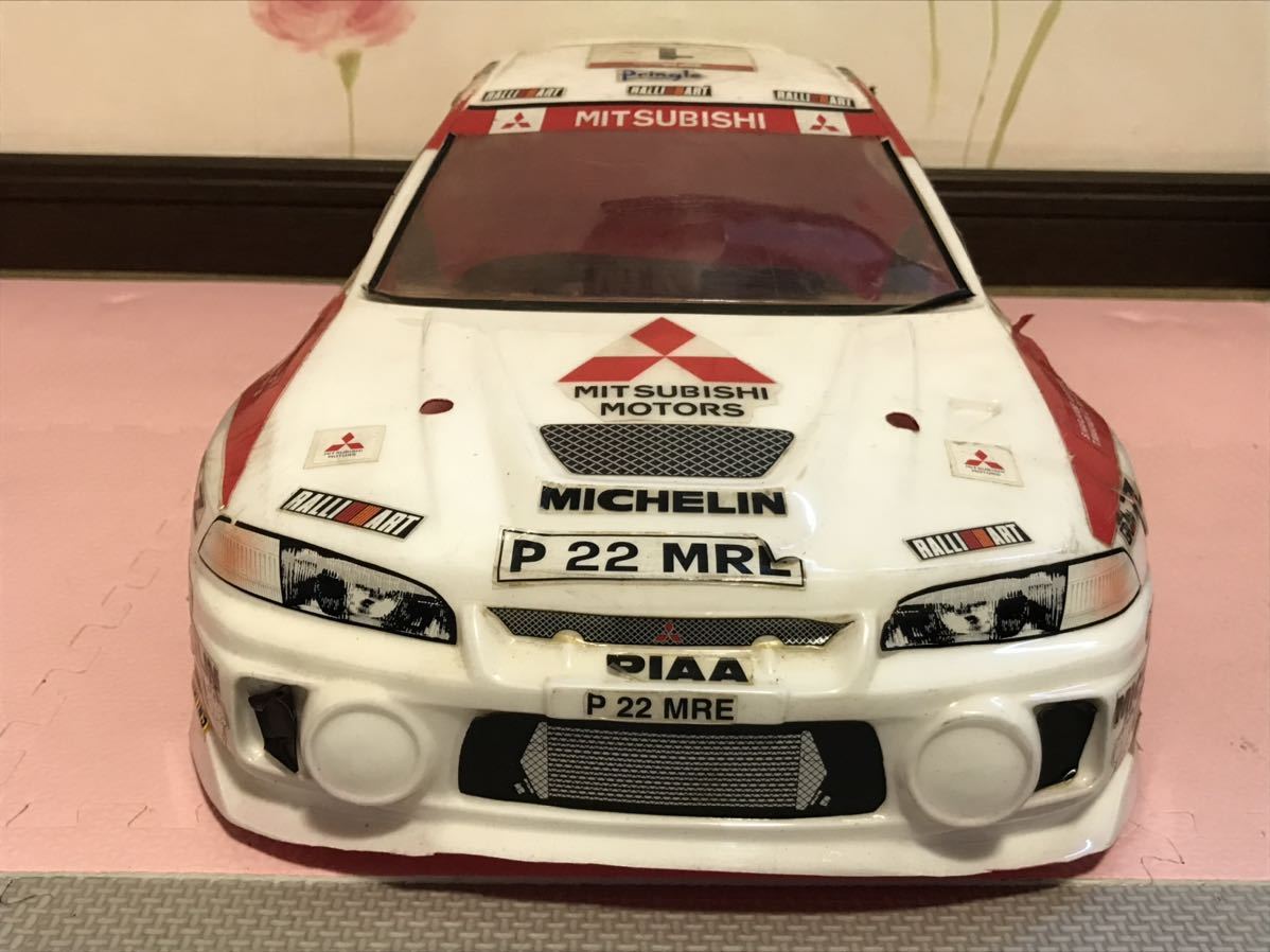 送料無料 1/8 京商 三菱 ランサー エボリューション エンジンカー