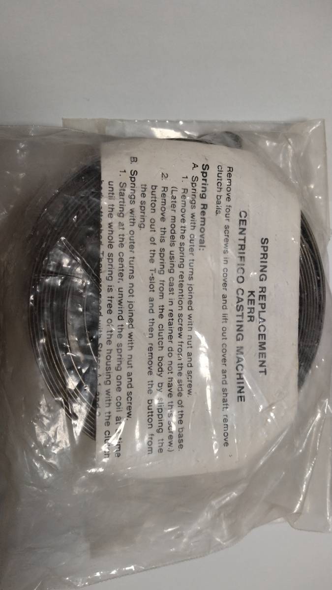 Yahoo!オークション - KERR 遠心鋳造機 スプリング バネ 歯科技工 新品