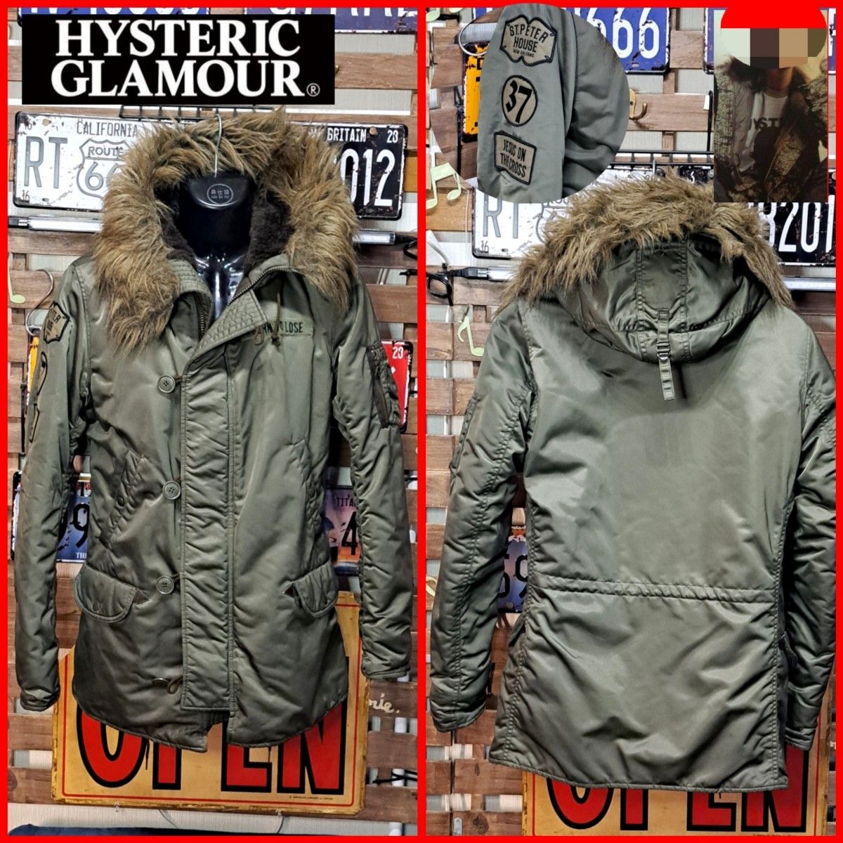 HYSTERIC GLAMOUR ヒステリックグラマー プリマロフト N-3B フライト