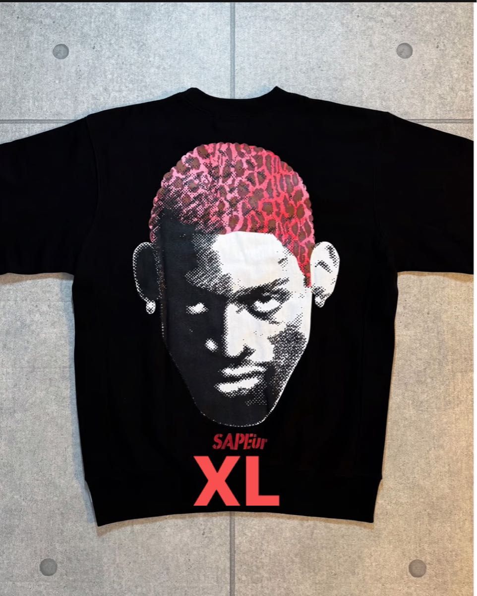 SAPEUR サプール クルーネック 赤レオパード サイズXL SAPEur レッド