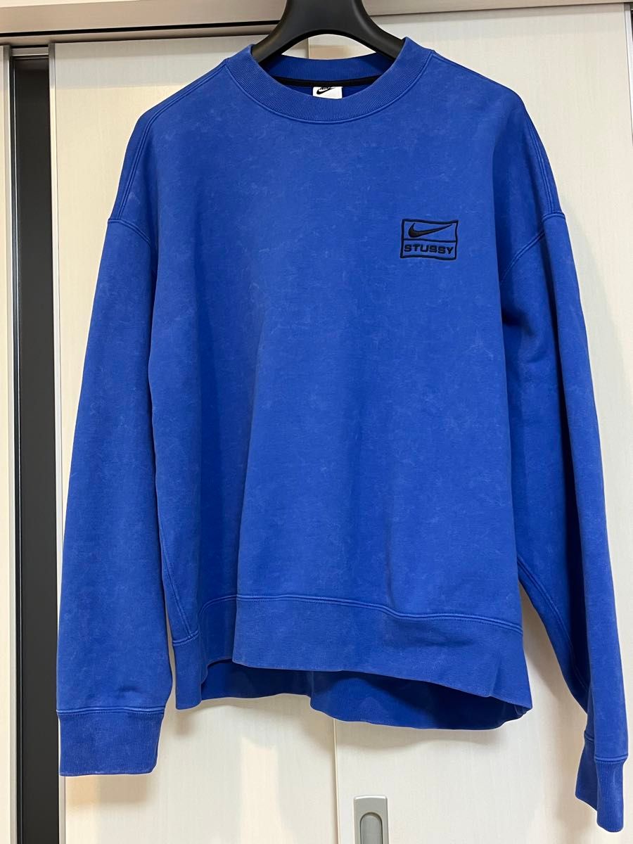 試着程度 NIKE STUSSY スウェット セットアップ Lサイズ ブルー 青