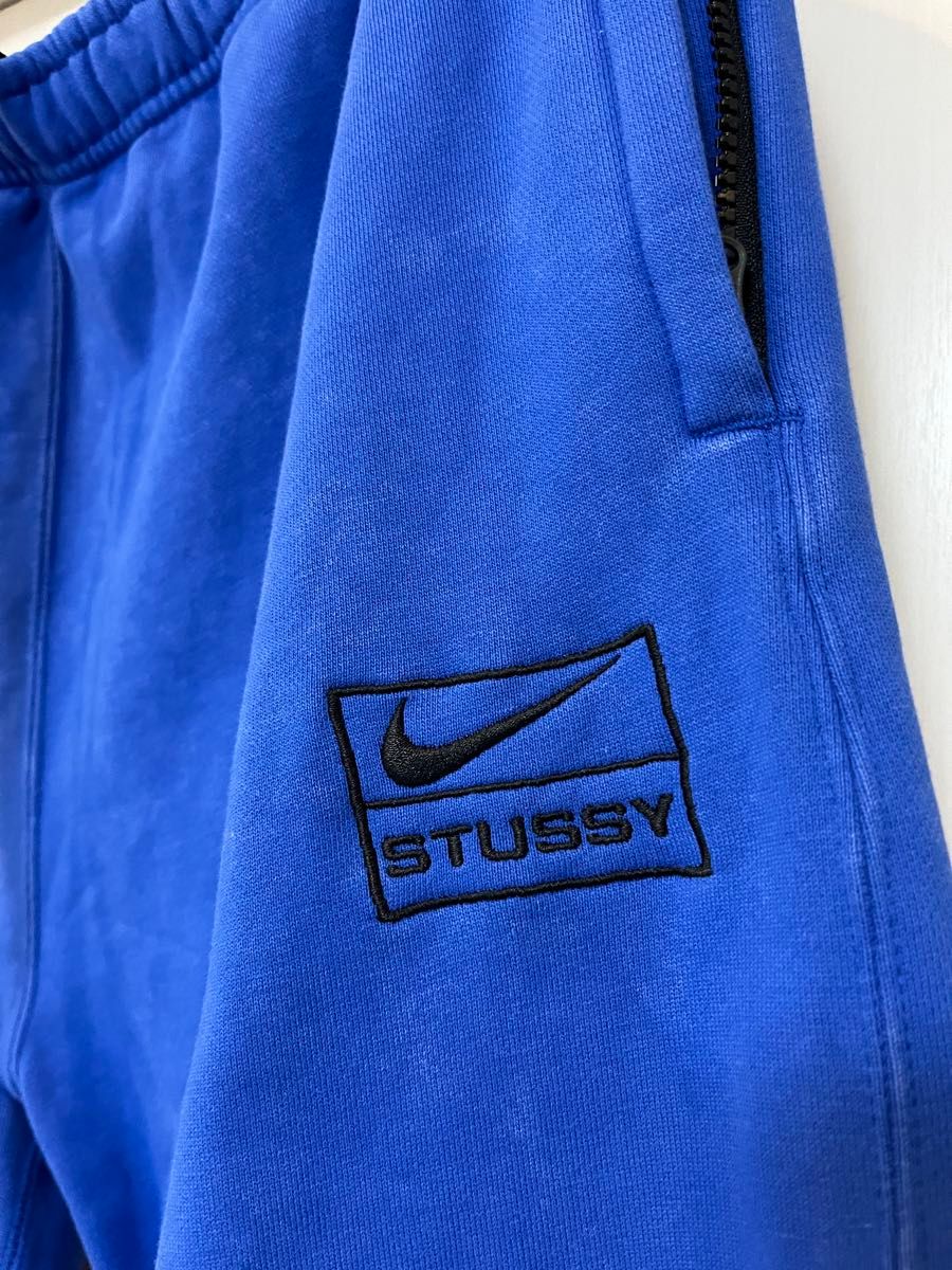 試着程度 NIKE STUSSY スウェット セットアップ Lサイズ ブルー 青