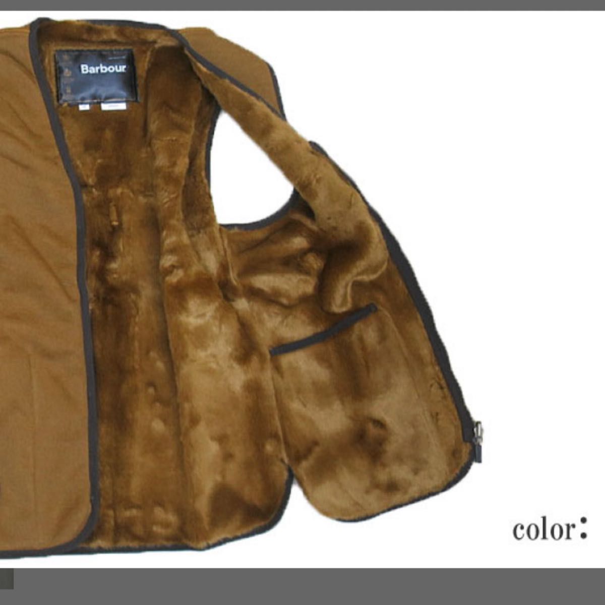 Barbour インナーベスト サイト内最安値美品 サイズ38 ビデイルに