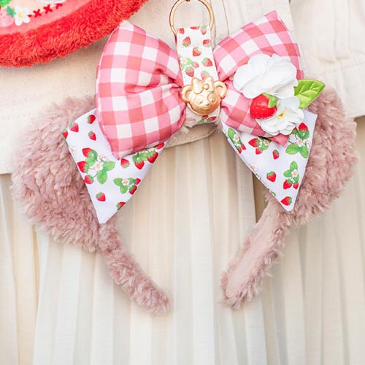 ダッフィー ハートフェルト・ストロベリーギフト カチューシャ