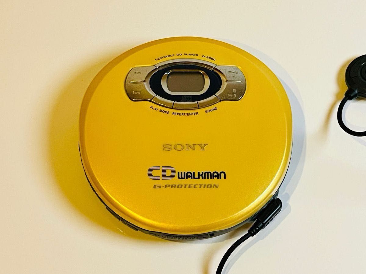 SONY ソニー D-E660 CDウォークマン (イエロー)｜Yahoo!フリマ（旧