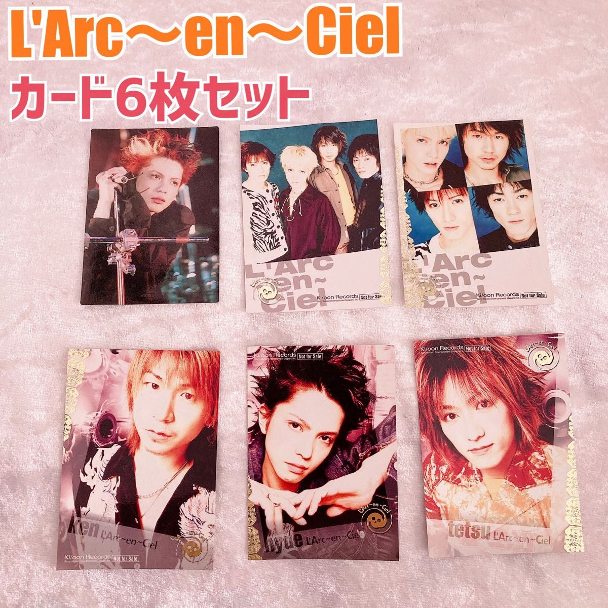 6枚セット】L'Arc〜en〜Ciel ラルク ラルクアンシエル カードセット