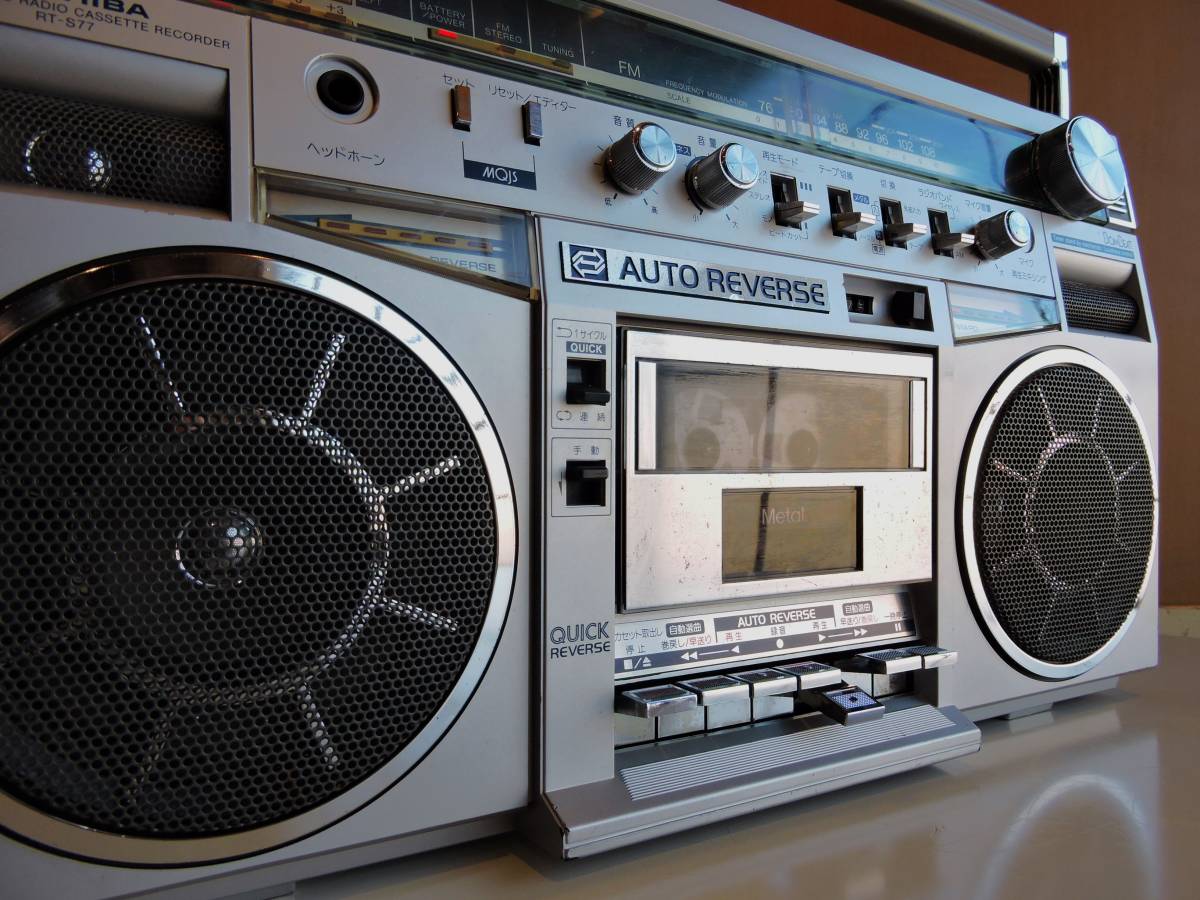 Yahoo!オークション - 80s 東芝 TOSHIBA オートリバース・ラジカセ BOM
