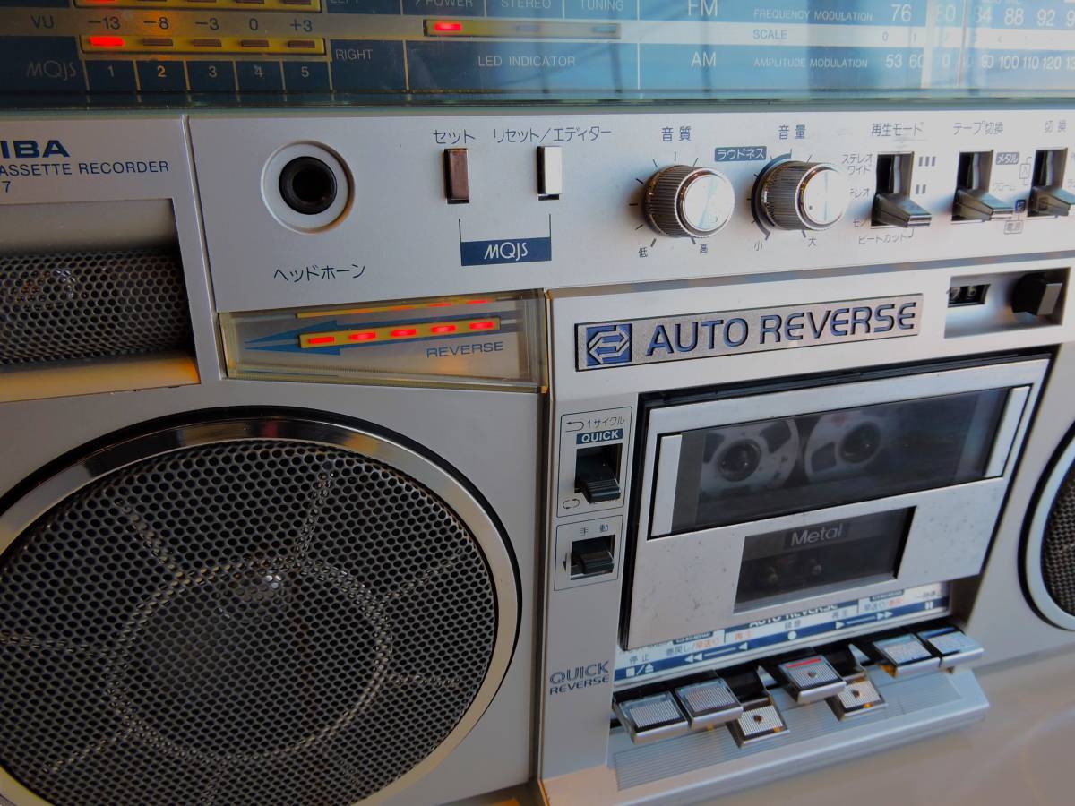 Yahoo!オークション - 80s 東芝 TOSHIBA オートリバース・ラジカセ BOM