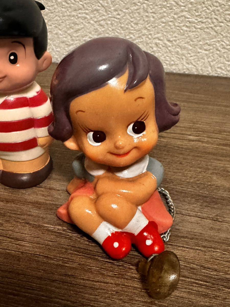 値下げ❗️まとめ売り❗️22㎝のばらちゃん座り❗️勧業銀行 ソフビ