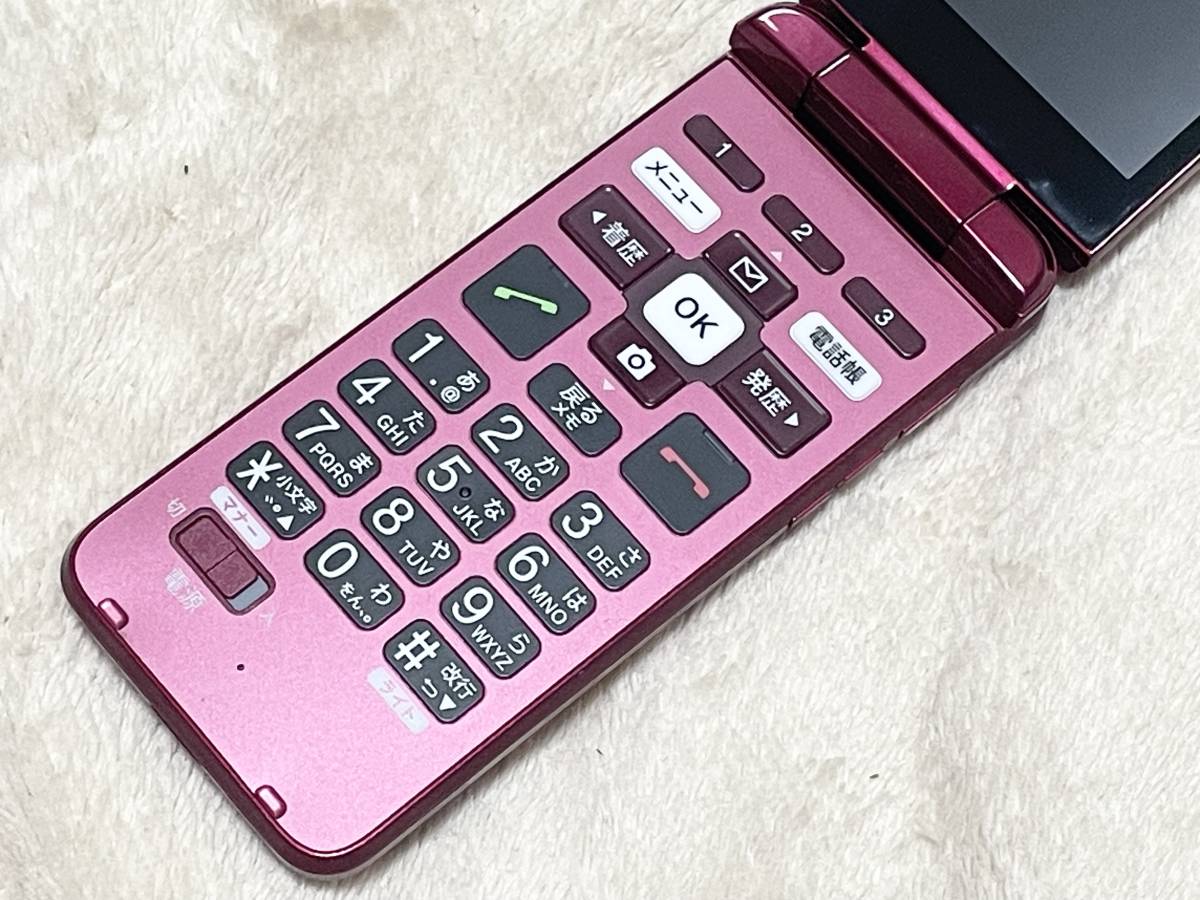 即決【充電器付】au 防水かんたんケータイライト KYF43 microSDカード