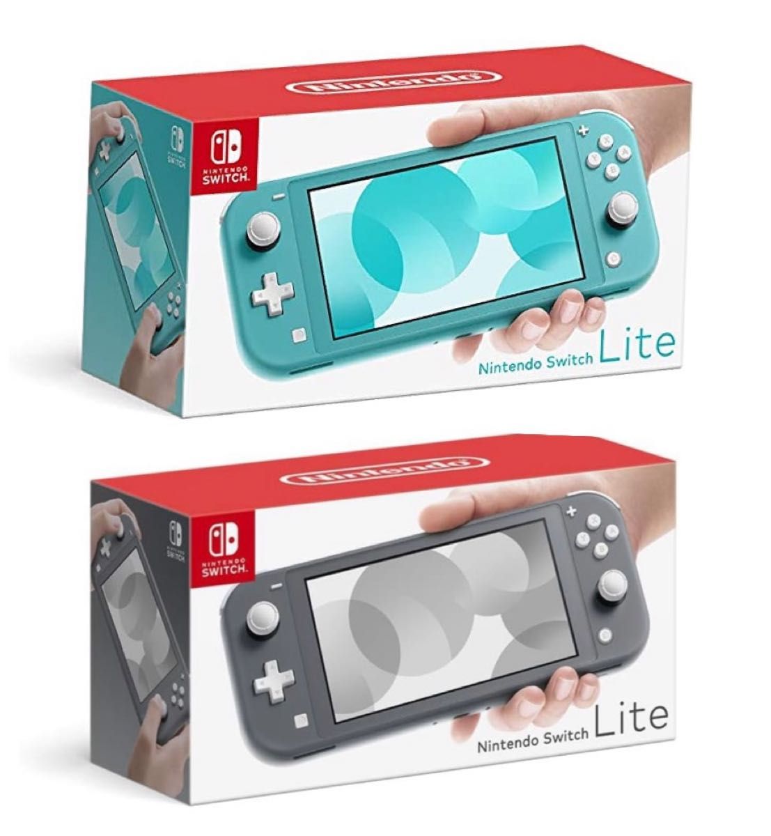 新品未使用 Nintendo Switch lite ターコイズ グレー 本体 2台セット