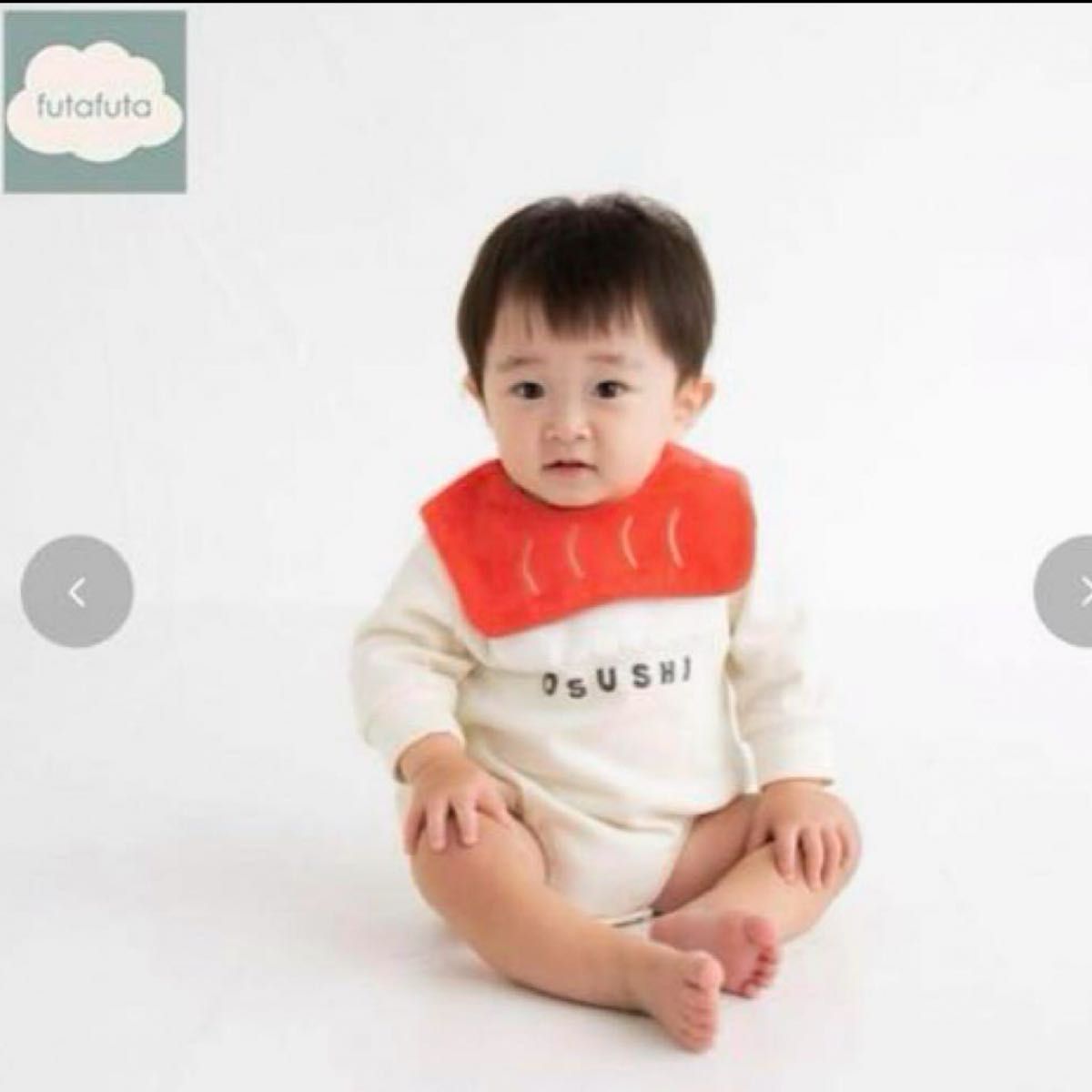 新品未使用 フタフタfutafuta OSUSHIロンパース 80サイズ お寿司おすし