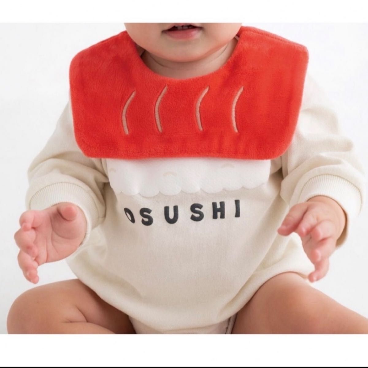 新品未使用 フタフタfutafuta OSUSHIロンパース 80サイズ お寿司おすし