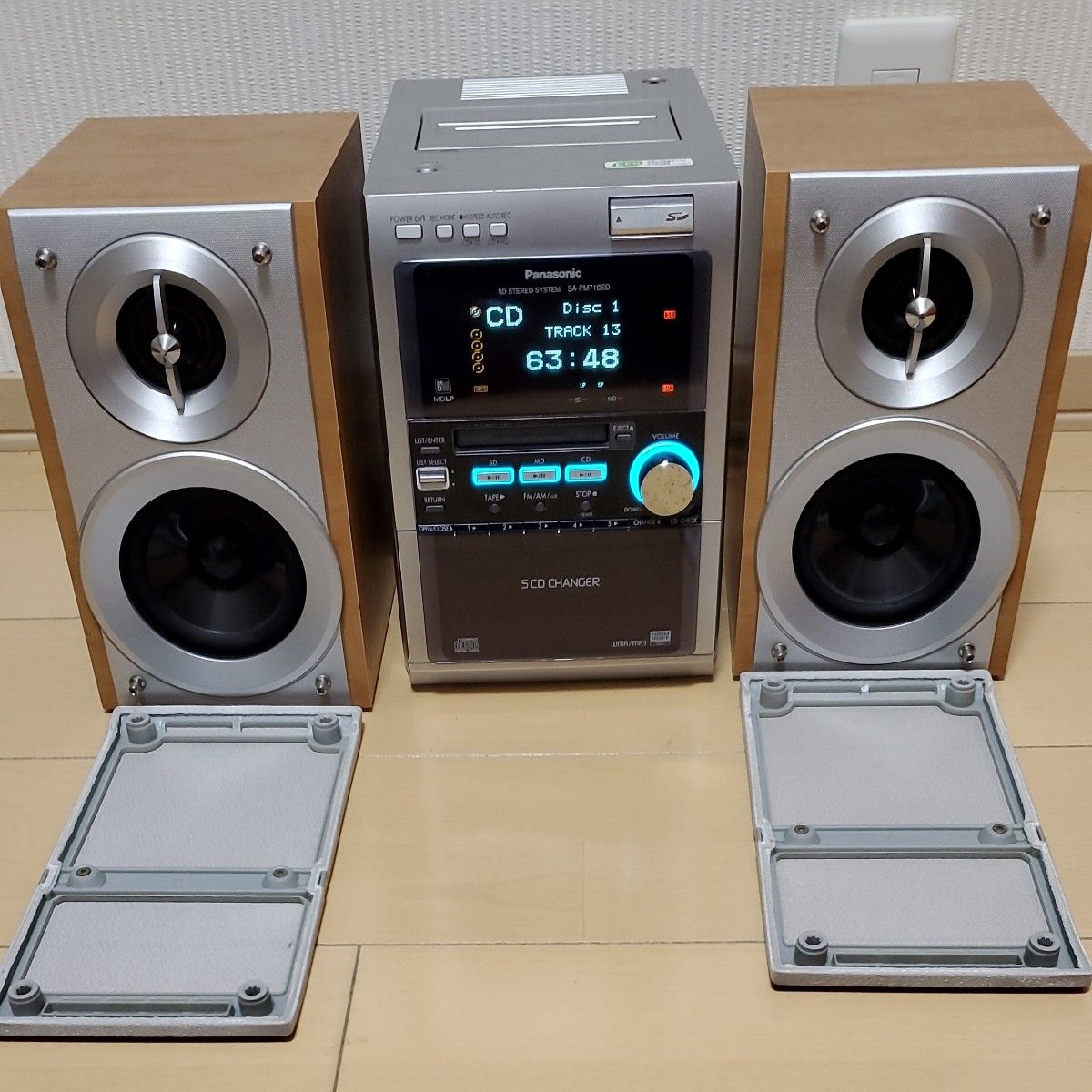 Panasonic パナソニック ミニコンポ SA-PM710SD ジャンク リモコン付き