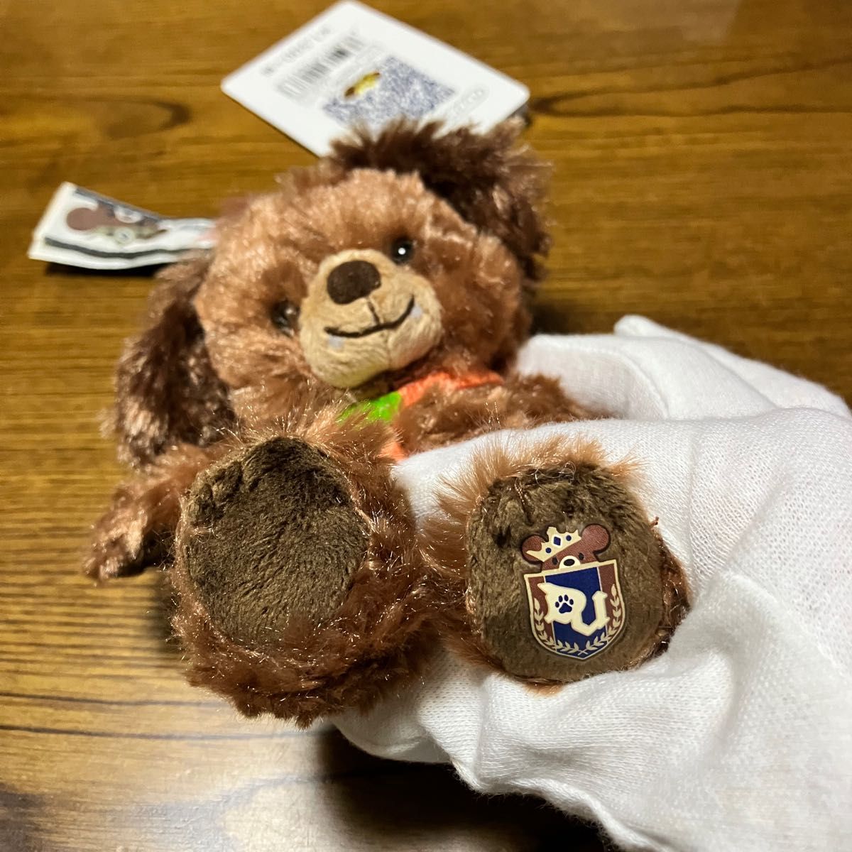 新品】ディズニー ぬいぐるみバッジ付きキーチェーン ユニベアシティー