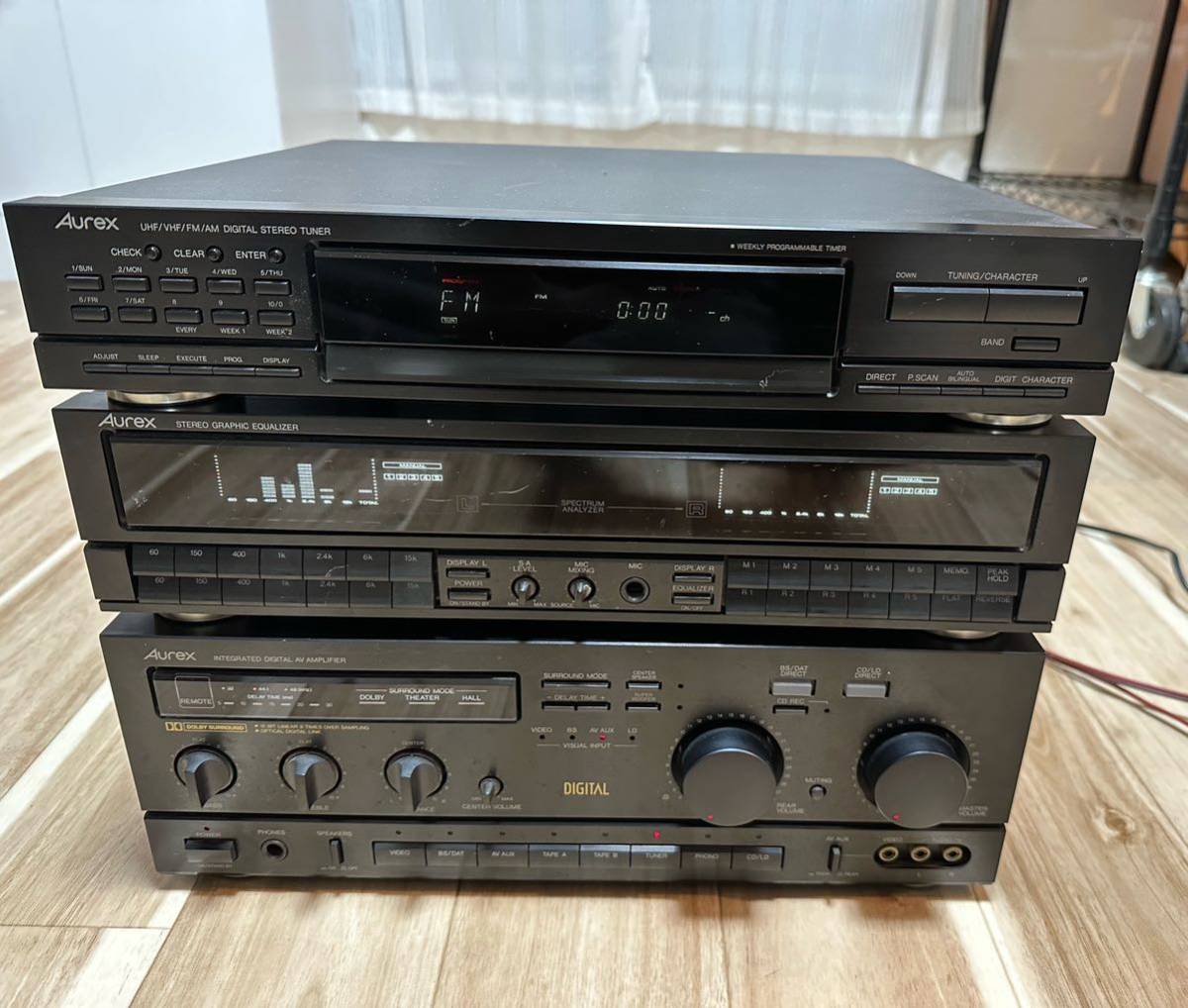 Yahoo!オークション - 東芝 Aurex ステレオサウンドシステム AVアンプ/