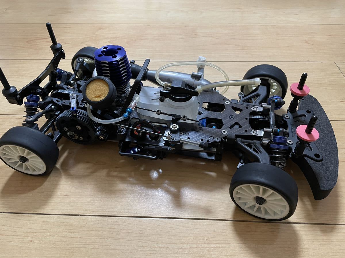 1/10 京商 GP エンジンカー V-ONE SR シャーシ オプション付き RRR部品