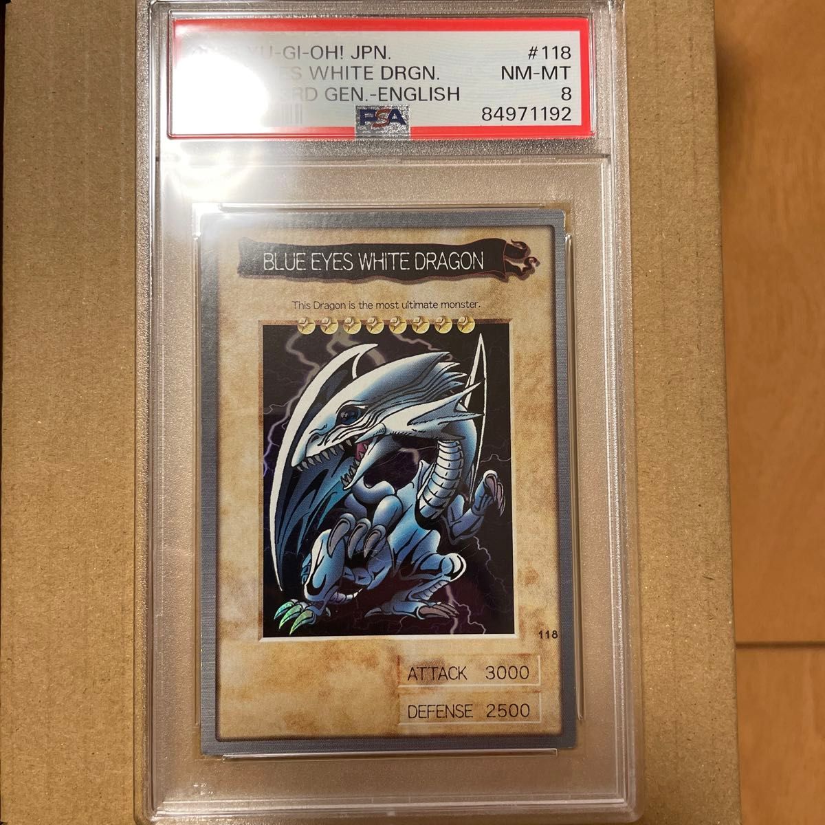 PSA8】ブルーアイズ 遊戯王 初期 バンダイ版 青眼の白龍 英語｜Yahoo