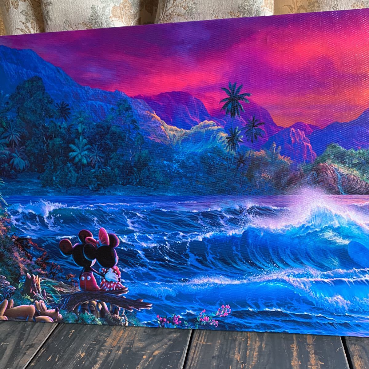 き*ん様 【希少・真作】ミッキー ミニー ラッセン「ロマンティックサン