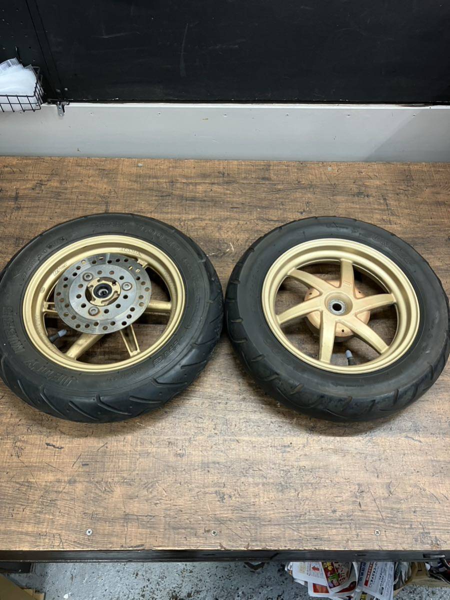 359】 送料込 AF35 ライブDio ZX 純正 ホイール 金ホイール リアパンク