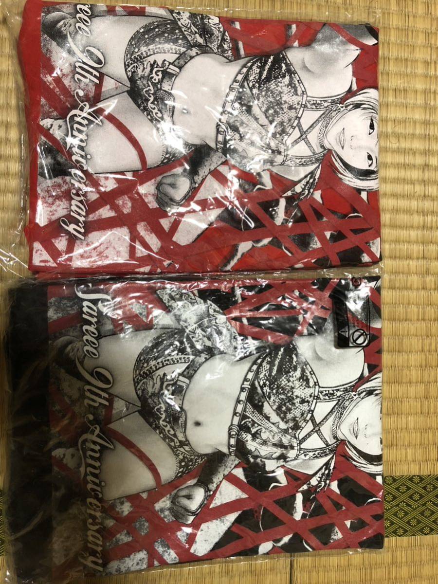 Yahoo!オークション - sareee Tシャツ赤黒2枚組サイズL 女子プロレス s