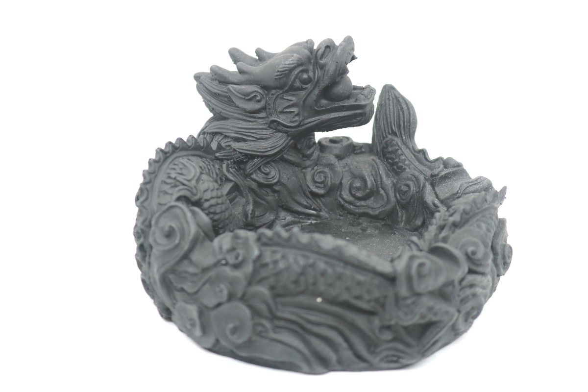 アオアシカツオドリ様用 №109 シュンガイト 龍皿 置物 2個｜Yahoo